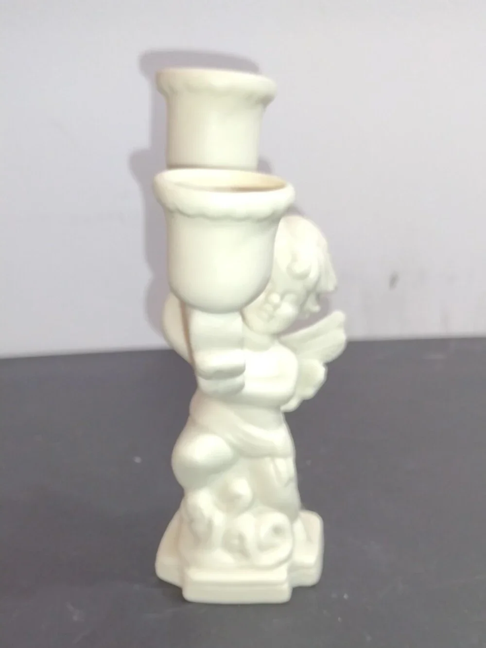 White Angel Cherub Candle Holder - Home Accents